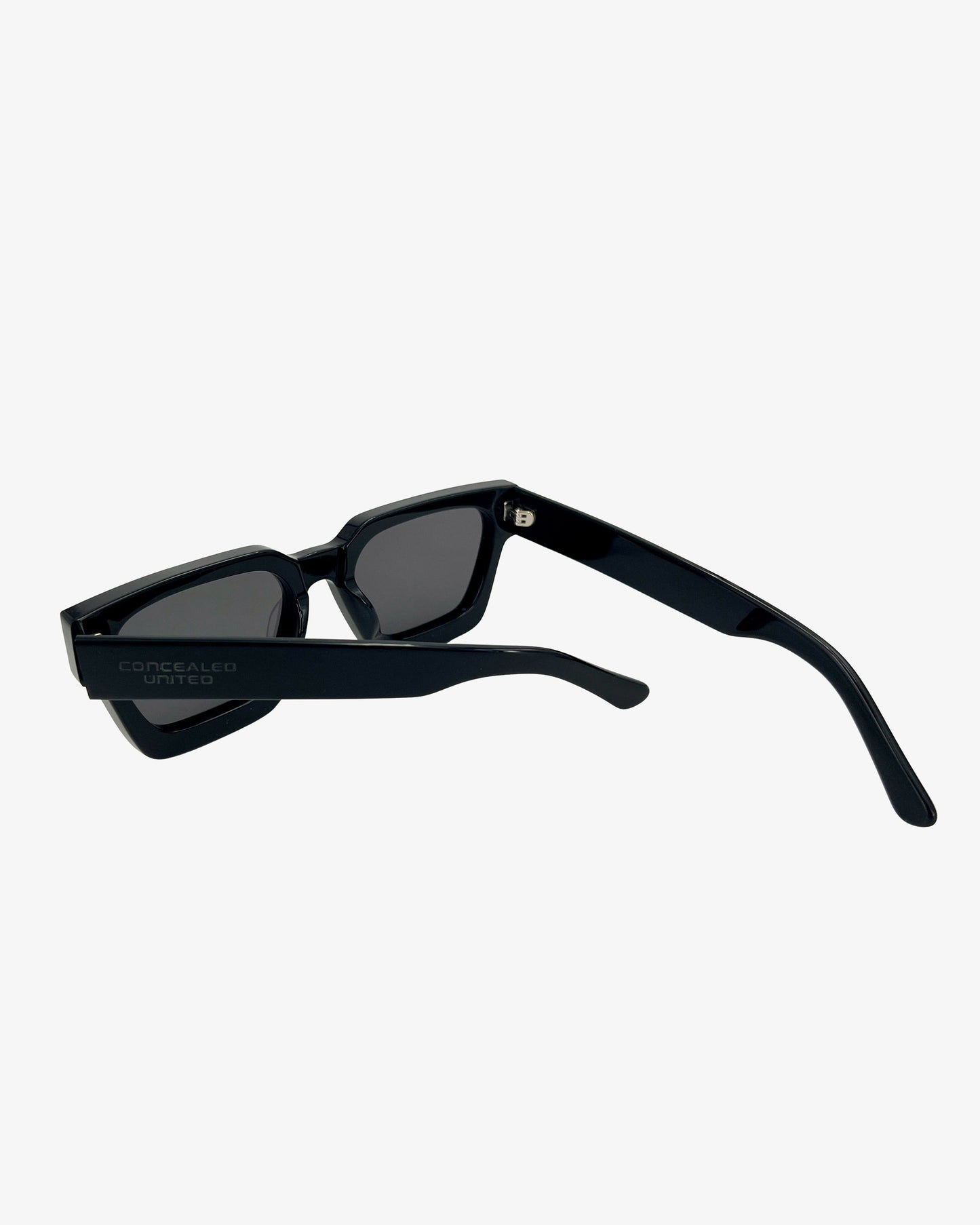 tonal black and white sunglasses