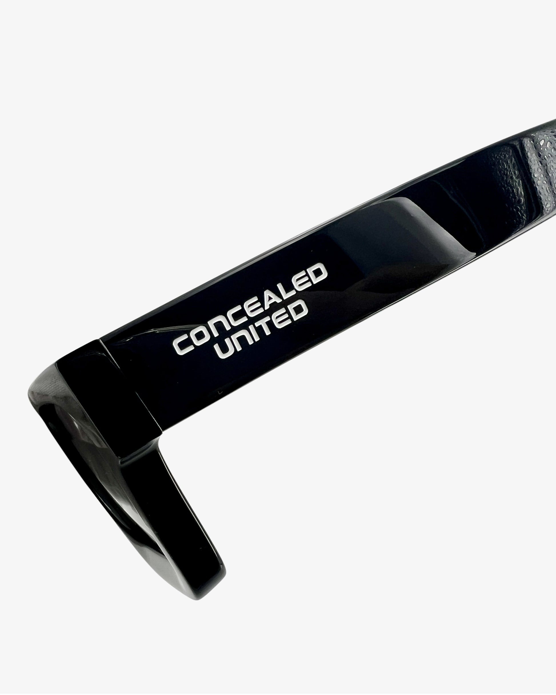 tonal black and white sunglasses